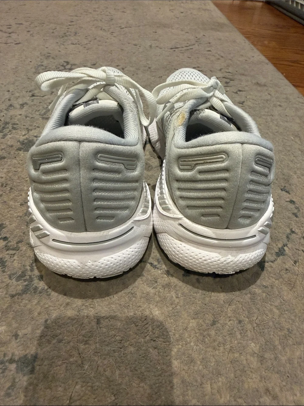 Brooks Women's Athletic Running Shoes in Light Gray and White